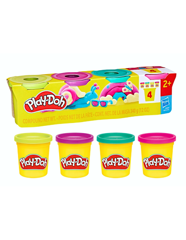 GIOCATTOLO PUBBLICIZZATO: vendita online PLAYDOH G0512 SET 4 VASETTI ASSORTITI in offerta