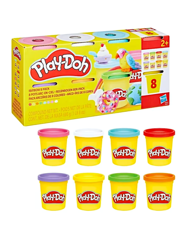 GIOCATTOLO PUBBLICIZZATO: vendita online PLAYDOH G0513 SET 8 VASETTI ASSORTITO in offerta