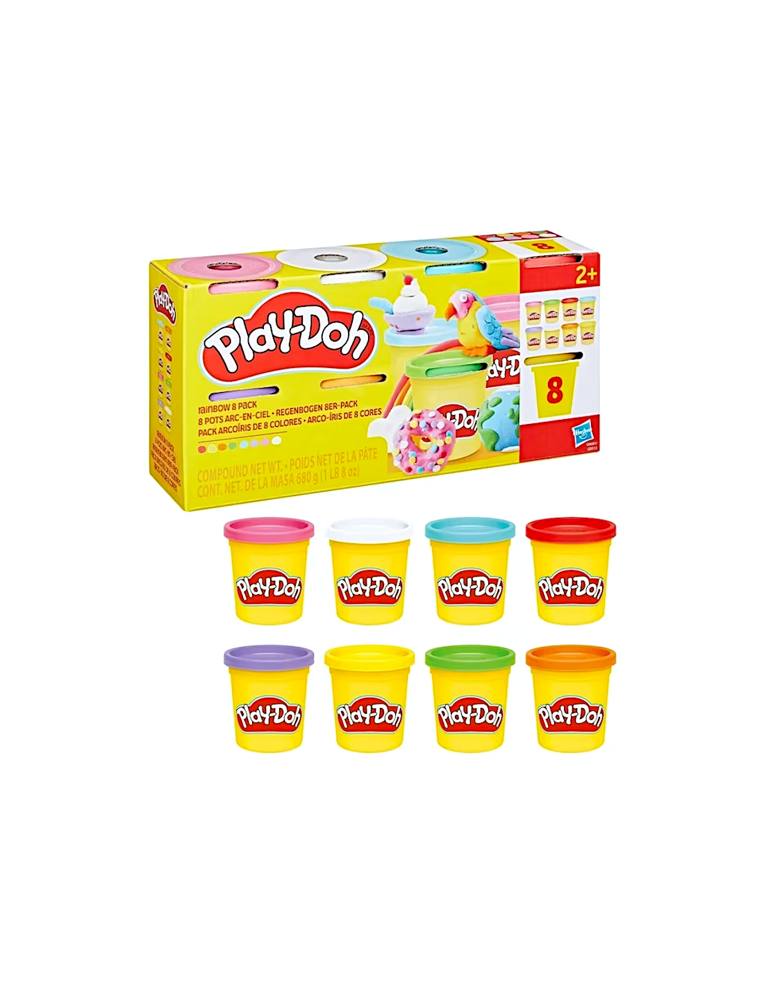 GIOCATTOLO PUBBLICIZZATO: vendita online PLAYDOH G0513 SET 8 VASETTI ASSORTITO in offerta