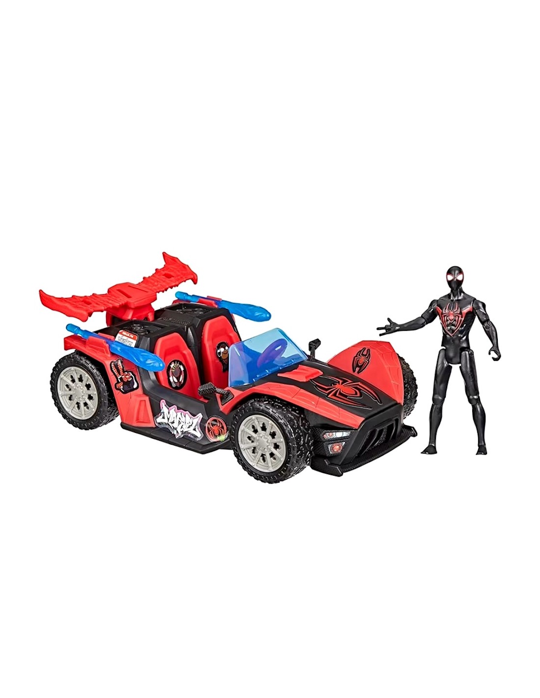GIOCATTOLO PUBBLICIZZATO: vendita online SPIDERMAN G0736 VENOMVERSUS MILES BLAST RACER in offerta