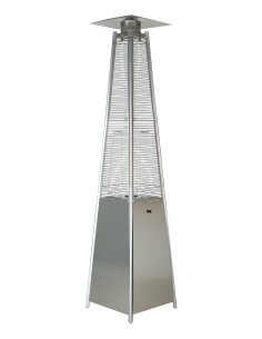 STUFE A GAS: vendita online Stufa a gas piramide inox, riscaldatore da esterno Johnson, potenza 9300W, stufa a gas in offerta