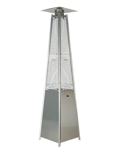 STUFE A GAS: vendita online Stufa a gas piramide inox, riscaldatore da esterno Johnson, potenza 9300W, stufa a gas in offerta