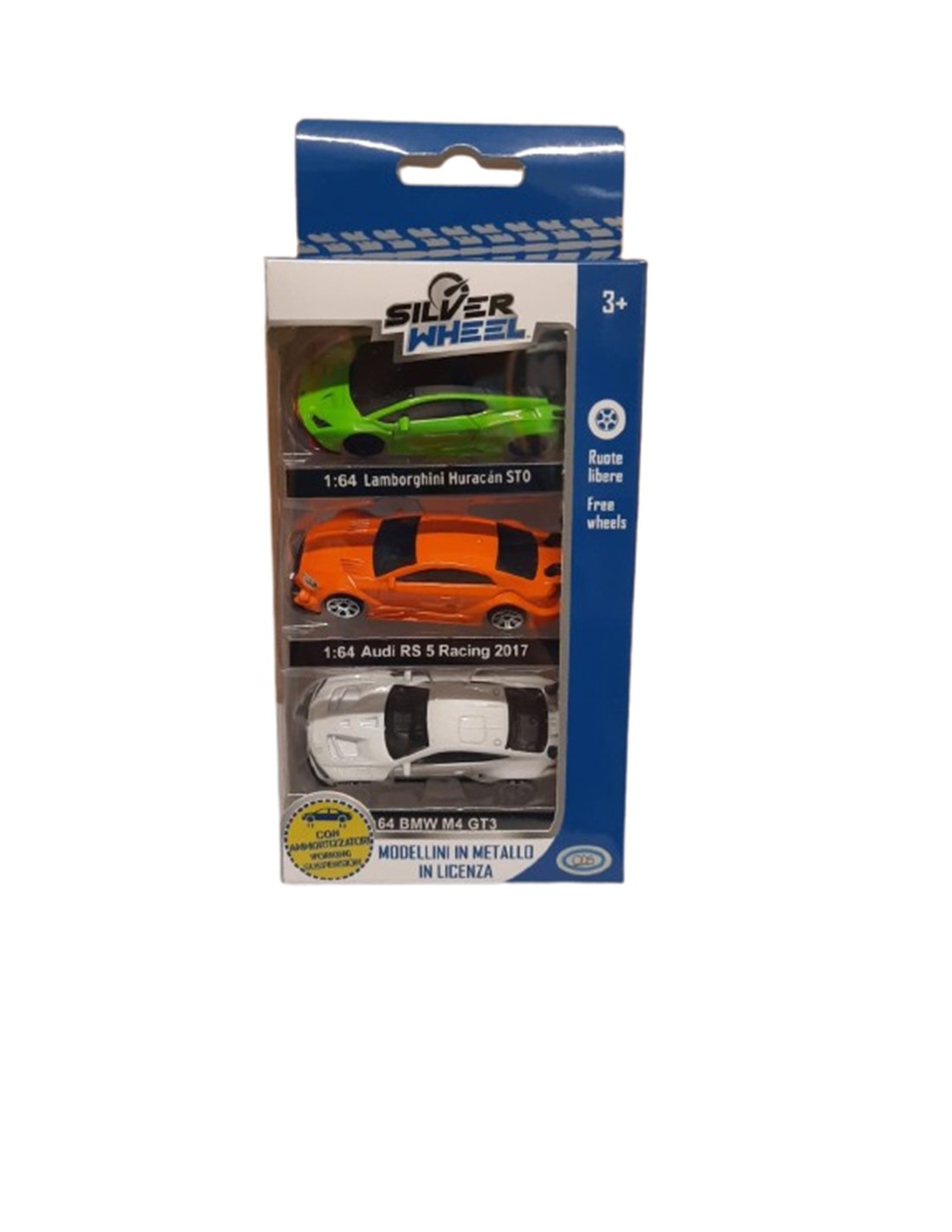 SILVER WHEEL 41152 SET 3 AUTOMODELLI 1:64 su Shop in Casa