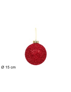 SFERA 15CM ROSSO FILI LAMINATI