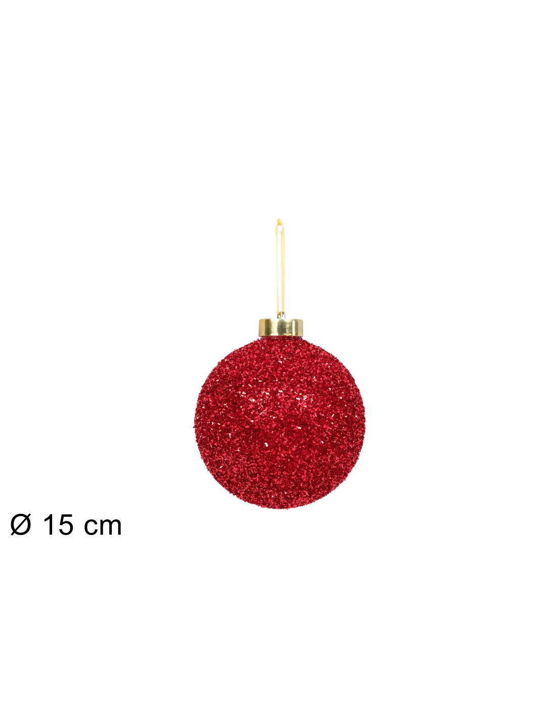 SFERA 15CM ROSSO FILI LAMINATI