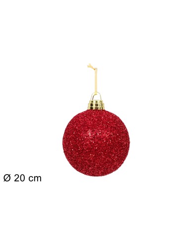 SFERA 20CM ROSSO FILI LAMINATI