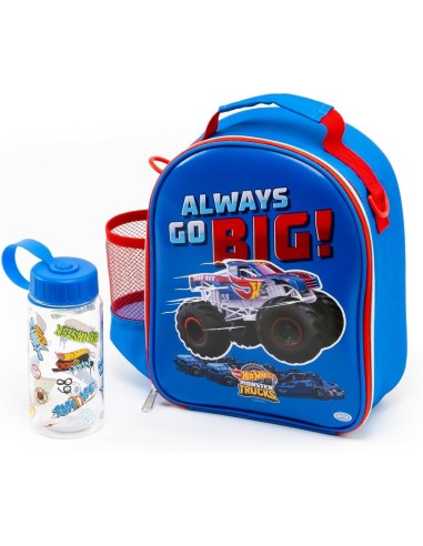 GIOCHI BOY: vendita online BORSA ZAINO 2IN1 HOTWHEELS, INCLUSA BORRACCIA, SCUOLA E ASILO, 28 X 23 X 9 CM, BAMBINI in offerta