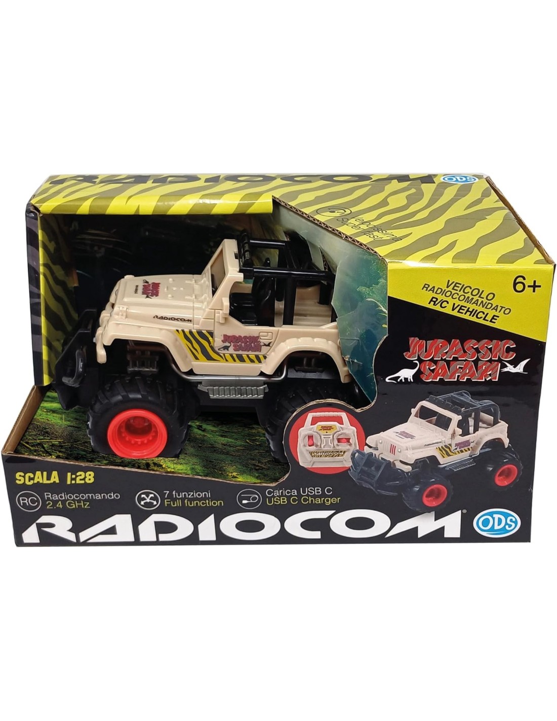 GIOCHI BOY: vendita online JEEP JURASSIC SAFARI SCALA 1:28 RADIOCOMANDATA RADIOCOM , GIOCATTOLO BAMBINI 6+ ANNI in offerta