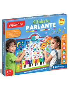 PRESCOLARI: vendita online CLEMENTONI, SAPIENTINO ALFABETO PARLANTE, POSTER ELETTRONICO 48X70 CM, BILINGUE ITALIANO INGLESE, ...