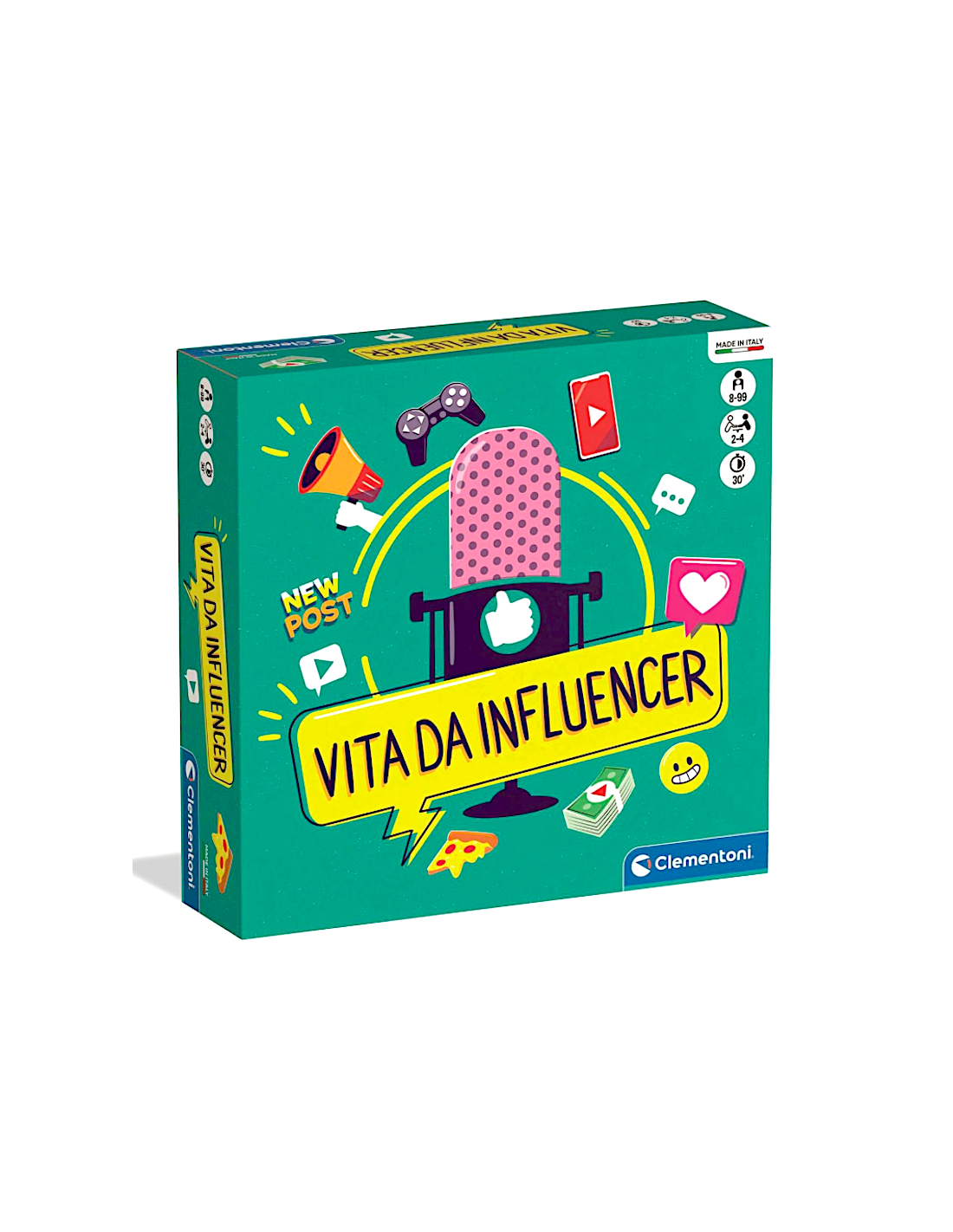 GIOCHI DI SOCIETA'E PUZZLE: vendita online VITA DA INFLUENCER, GIOCO DA TAVOLO, CLEMENTONI, STRATEGICO, 2-4 GIOCATORI in offerta