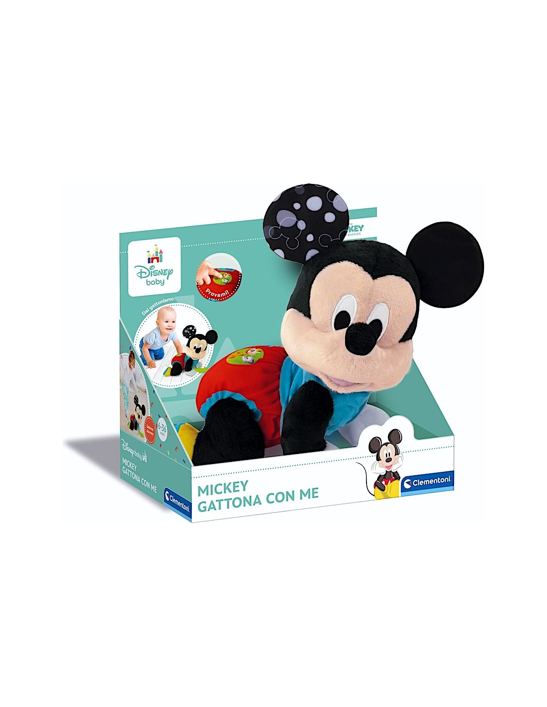 INFANZIA: vendita online BABY MICKEY GATTONA CON ME, CLEMENTONI DISNEY BABY, PELUCHE INTERATTIVO, GIOCO SVILUPPO MOTORIO, 6-3...