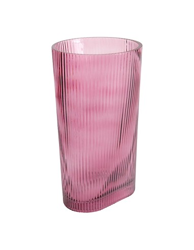 VASO 142996 VETRO BURGUNDY 16X30CM