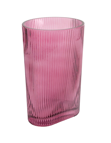 VASO 142999 VETRO BURGUNDY 15X25CM