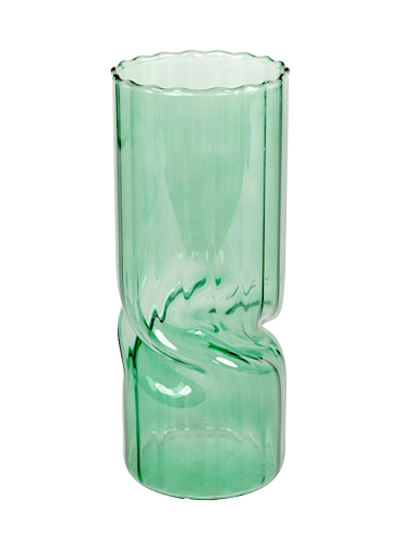 VASO 143034 VETRO VERDE 10X25CM