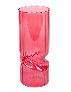 VASO 143035 VETRO BURGUNDY 10X25CM