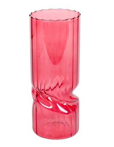 VASO 143035 VETRO BURGUNDY 10X25CM