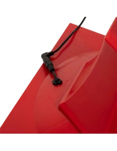 OGGETTISTICA NATALE: vendita online Decorazione lampione di Natale rosso 30x150cm con scenario e 30 luci LED - La magia di Na... 2