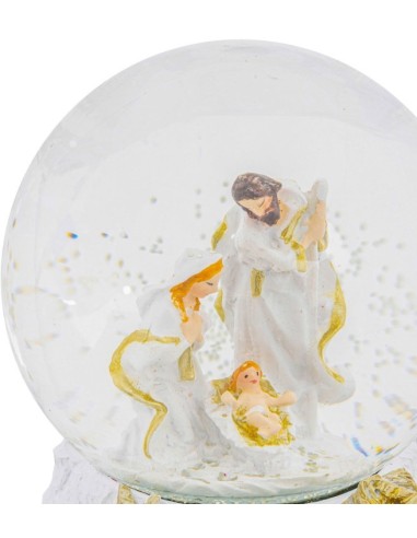 OGGETTISTICA NATALE: vendita online Decorazione palla di neve di Natale 10x13cm con natività in resina - La magia di Natale a...