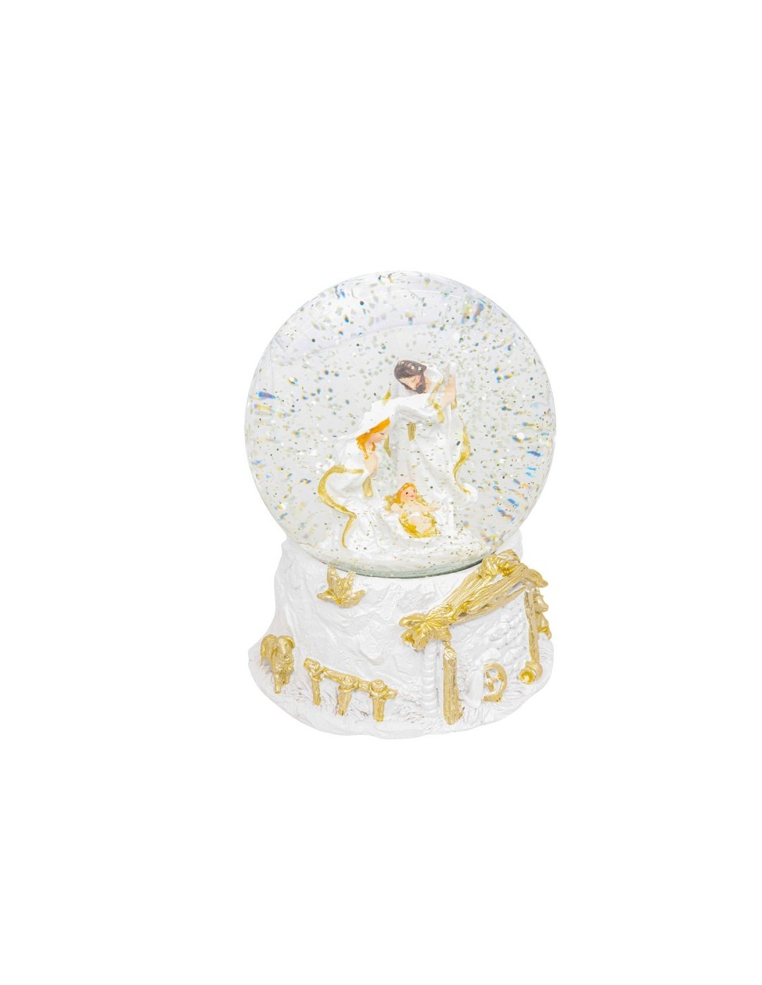 OGGETTISTICA NATALE: vendita online Decorazione palla di neve di Natale 10x13cm con natività in resina - La magia di Natale a...