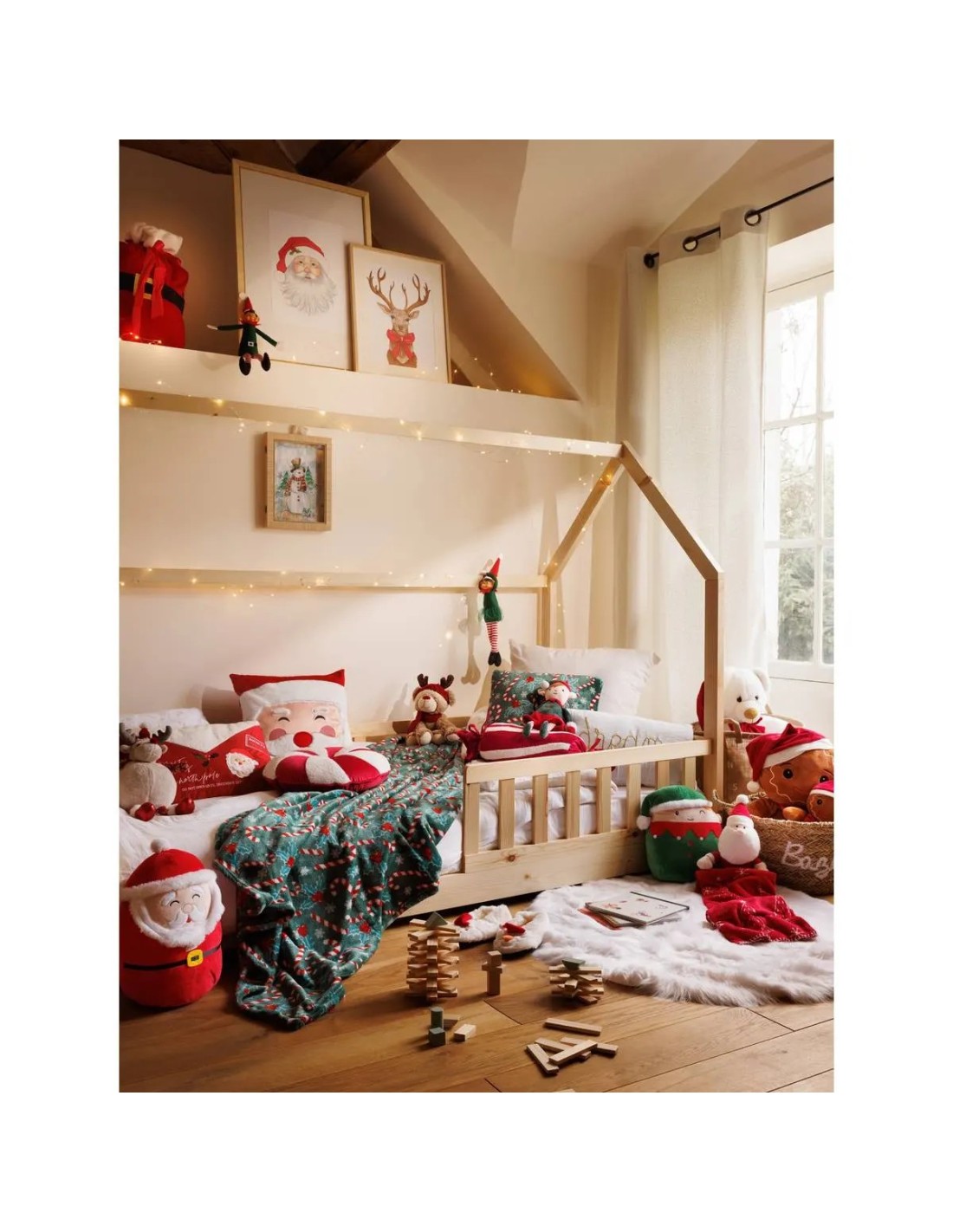 OGGETTISTICA NATALE: vendita online Decorazione peluche Babbo Natale di Natale 35cm in poliestere - La magia di Natale a casa...