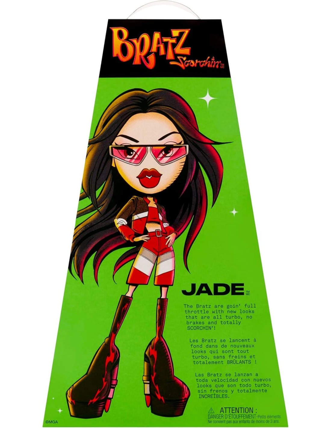 GIOCATTOLO PUBBLICIZZATO: vendita online BRATZ, SCORCHIN' JADE, BAMBOLA FASHION, MOTO STYLE, ACCESSORI INCLUSI, COLLEZIONE BR...