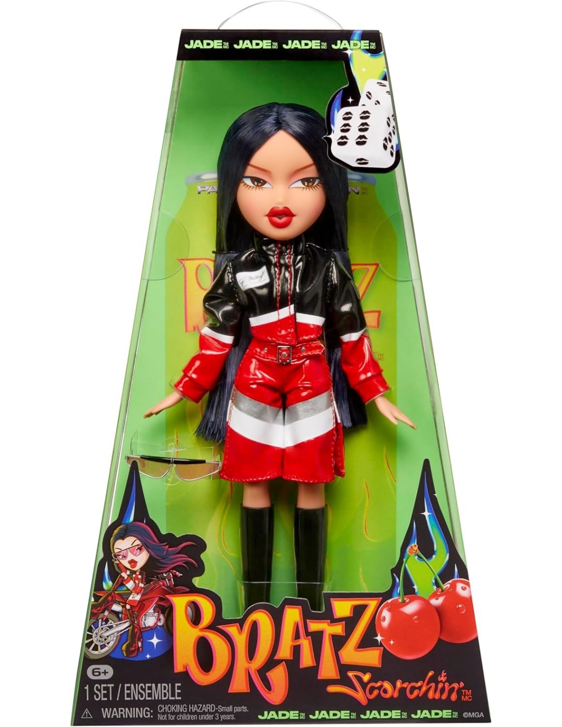 GIOCATTOLO PUBBLICIZZATO: vendita online BRATZ, SCORCHIN' JADE, BAMBOLA FASHION, MOTO STYLE, ACCESSORI INCLUSI, COLLEZIONE BR...