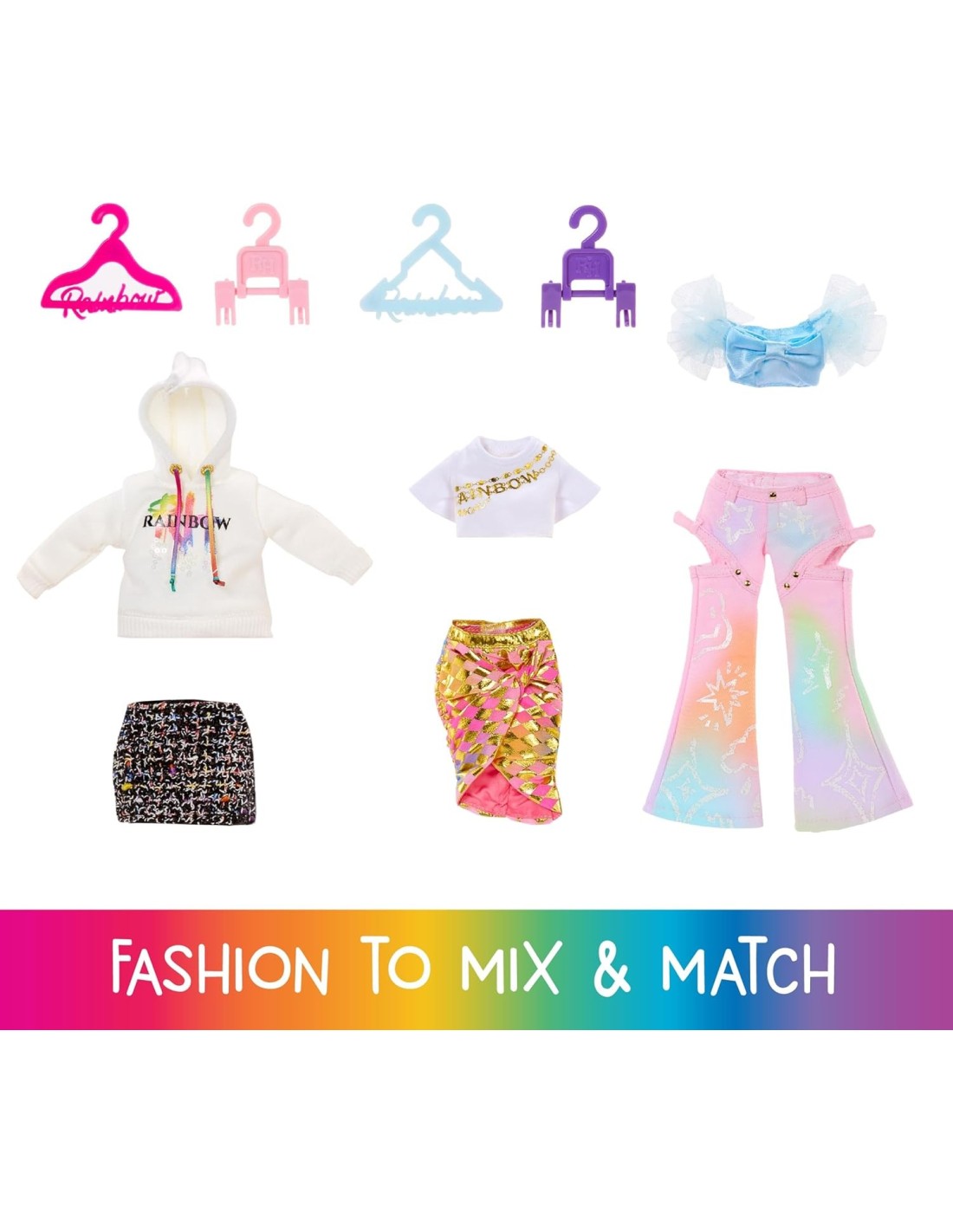 GIOCATTOLO PUBBLICIZZATO: vendita online RAINBOW HIGH AMAYA ARMADIO ARCOBALENO, SET MODA, ACCESSORI INCLUSI in offerta