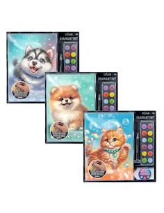 Diamantiny Level Up Cuccioli Husky – Kit Crystal Art | shopincasa.it