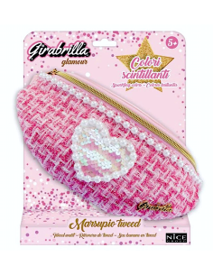 Girabrilla Marsupio Tweed con Cuore in Paillettes – Colori Assortiti | shopincasa.it