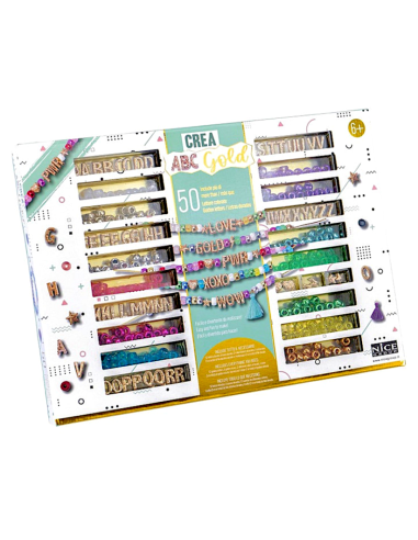Nice Group – Perline ABC Precious Gold, Kit Creativo 300+ Pezzi | shopincasa.it