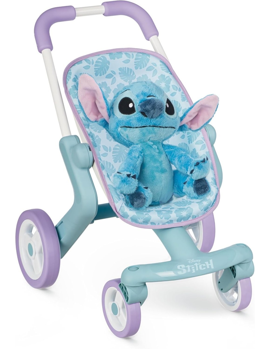 GIOCHI GIRL: vendita online PASSEGGINO STITCH IN METALLO CON PELUCHE, MANIGLIA ERGONOMICA, RUOTE PIROETTANTI, MULTIDIREZIONAL...