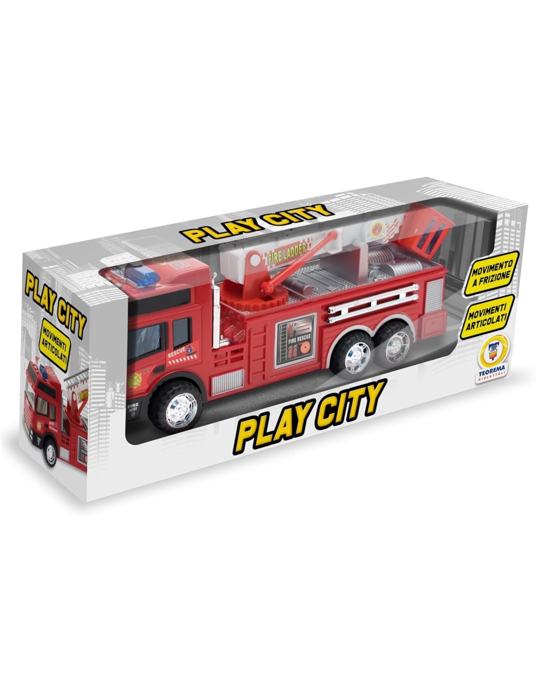 GIOCHI BOY: vendita online TEO'S - CAMION GIOCATTOLO DEI POMPIERI ANTINCENDIO A FRIZIONE in offerta