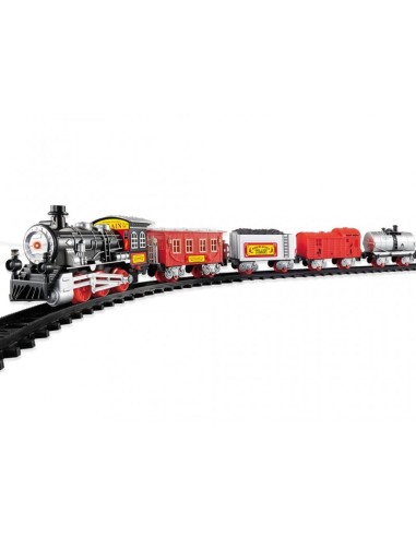 PRESCOLARI: vendita online TEO S PISTA TRENO CLASSICO 105CM LUCI E SUONI, GIOCATTOLO BAMBINI, TRENO ELETTRICO in offerta