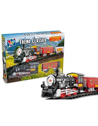 PRESCOLARI: vendita online TEO S PISTA TRENO CLASSICO 105CM LUCI E SUONI, GIOCATTOLO BAMBINI, TRENO ELETTRICO in offerta