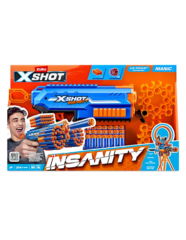 GIOCHI BOY: vendita online X-SHOT INSANITY 24 DARDI, PISTOLA SPARA DARDI in offerta