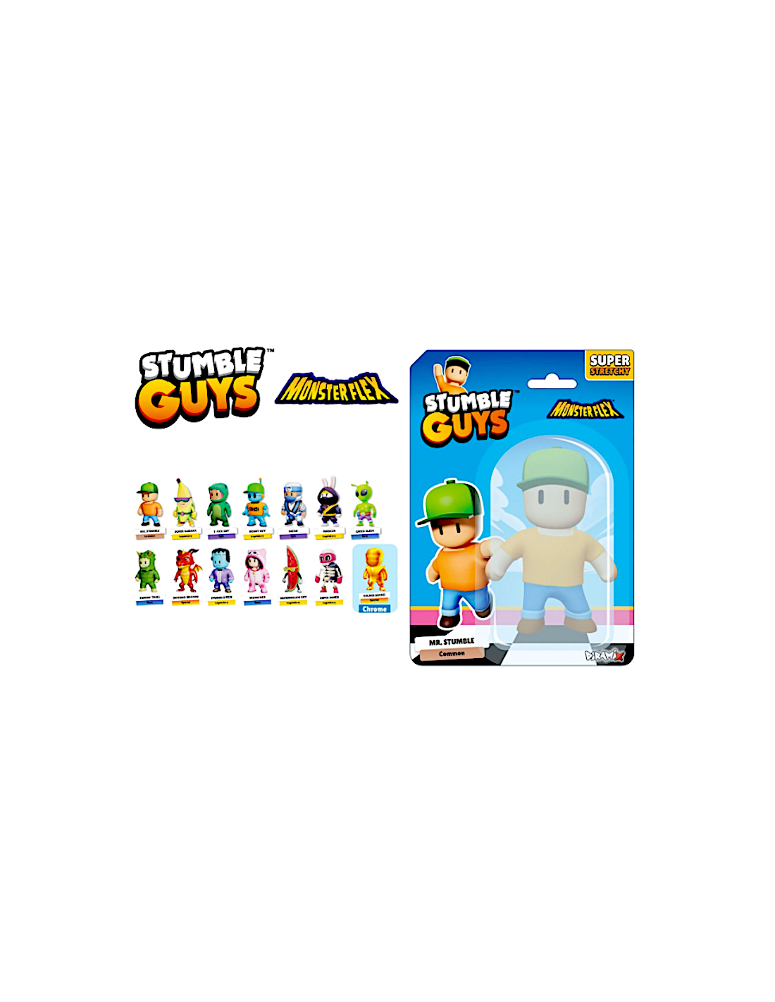 GIOCATTOLO PUBBLICIZZATO: vendita online STUMBLE GUYS MONSTERFLEX PERSONAGGIO ASSORTITO in offerta