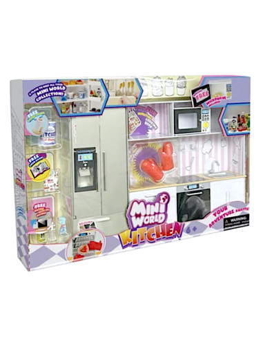 GIOCHI GIRL: vendita online MINI WORLD CUCINA IN MINIATURA CON 5 SFERE ED ACCESSORI in offerta
