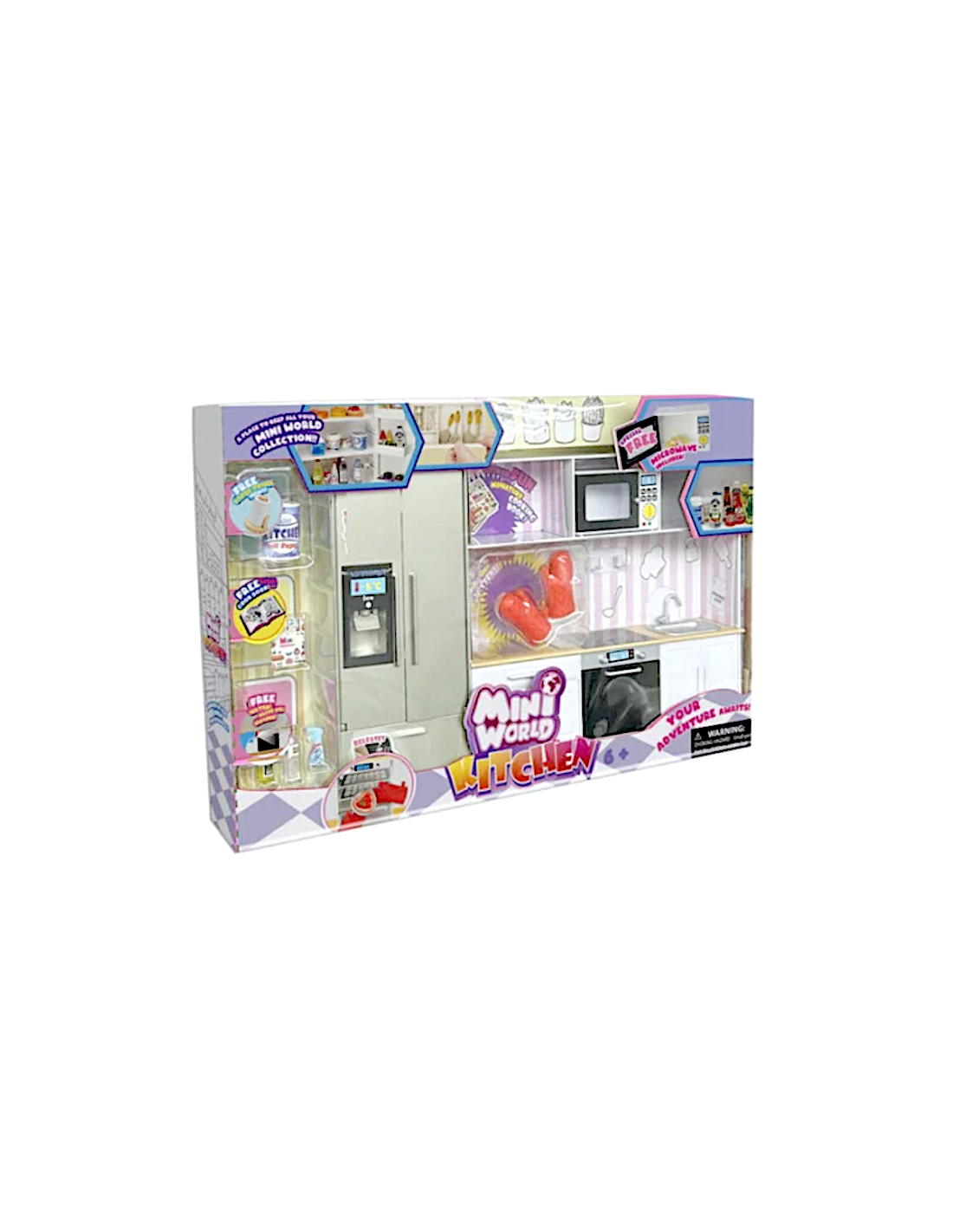 GIOCHI GIRL: vendita online MINI WORLD CUCINA IN MINIATURA CON 5 SFERE ED ACCESSORI in offerta