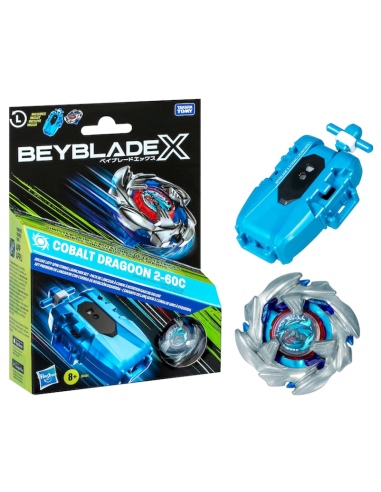 GIOCATTOLO PUBBLICIZZATO: vendita online BEYBLADE X G1491 COBALT DRAGOON LANCIATORE DELUXE in offerta