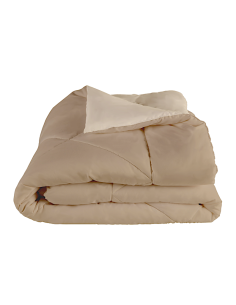 PIUMINO MATRIMONIALE BICOLOR BEIGE 250X200CM
