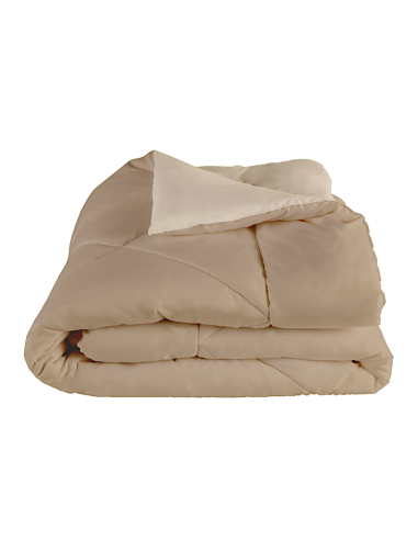 PIUMINO MATRIMONIALE BICOLOR BEIGE 250X200CM
