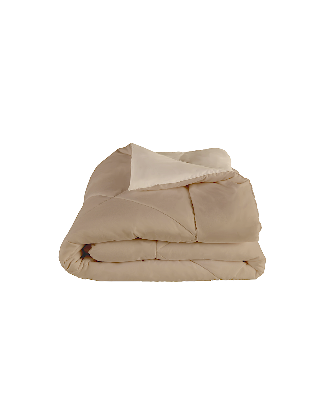 PIUMINO MATRIMONIALE BICOLOR BEIGE 250X200CM