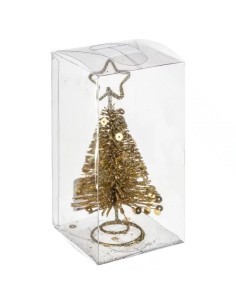 OGGETTISTICA NATALE: vendita online Decorazione segnaposto albero di Natale D5xH10cm in metallo oro - La magia di Natale sull... 2