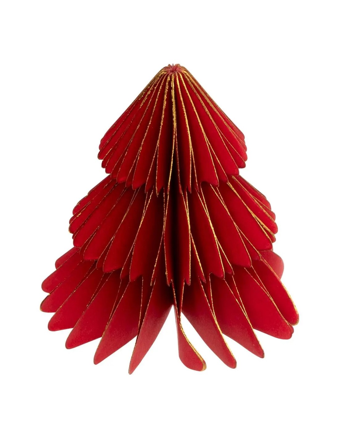 OGGETTISTICA NATALE: vendita online Decorazione set 2 alberelli di Natale rossi 6x6cm in carta - La magia di Natale a casa tu...