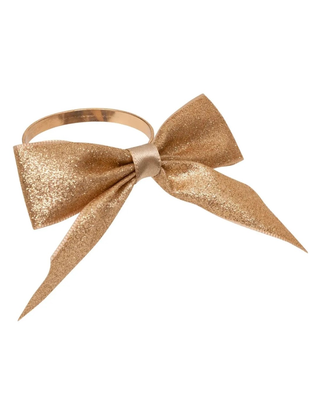 OGGETTISTICA NATALE: vendita online Decorazione set 2 fermatovaglioli di Natale fiocco dorato - La magia di Natale sulla tua ...