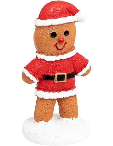 OGGETTISTICA NATALE: vendita online Decorazione set 3 santon di Natale Pan di Zenzero 4x2x5cm - La magia di Natale a casa tua...