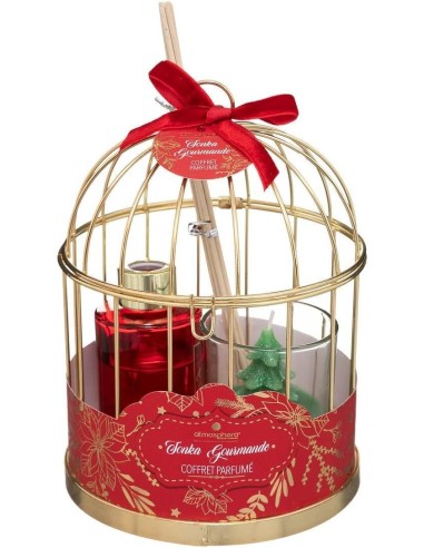 OGGETTISTICA NATALE: vendita online Decorazione set gabbie di Natale Lola 15x15x13,5cm Atmosphera - La magia di Natale a casa...
