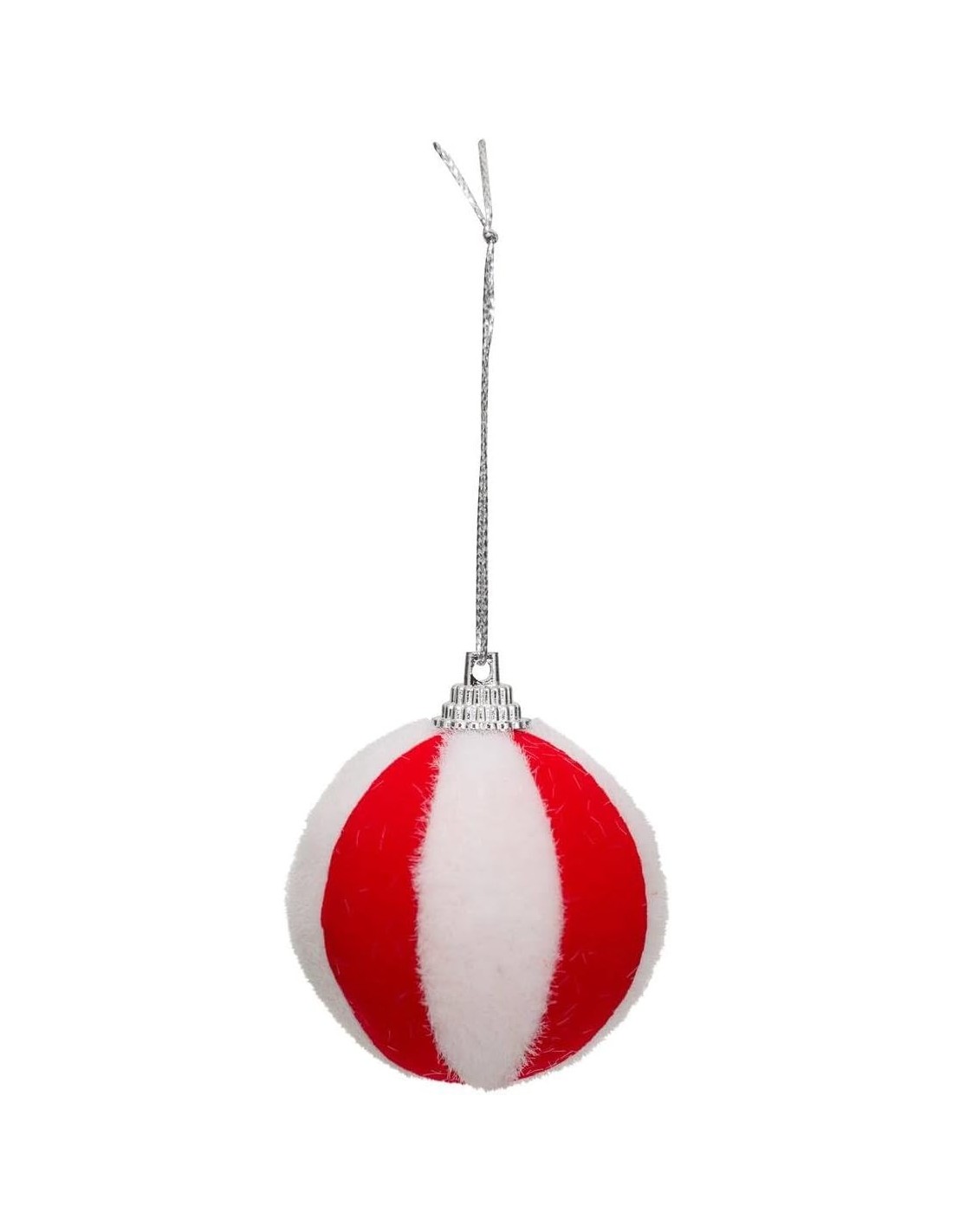 SFERE E PENDAGLI: vendita online Decorazione palline di Natale Ø10cm rosso e bianco a righe set 22 Atmosphera - La magia di N...