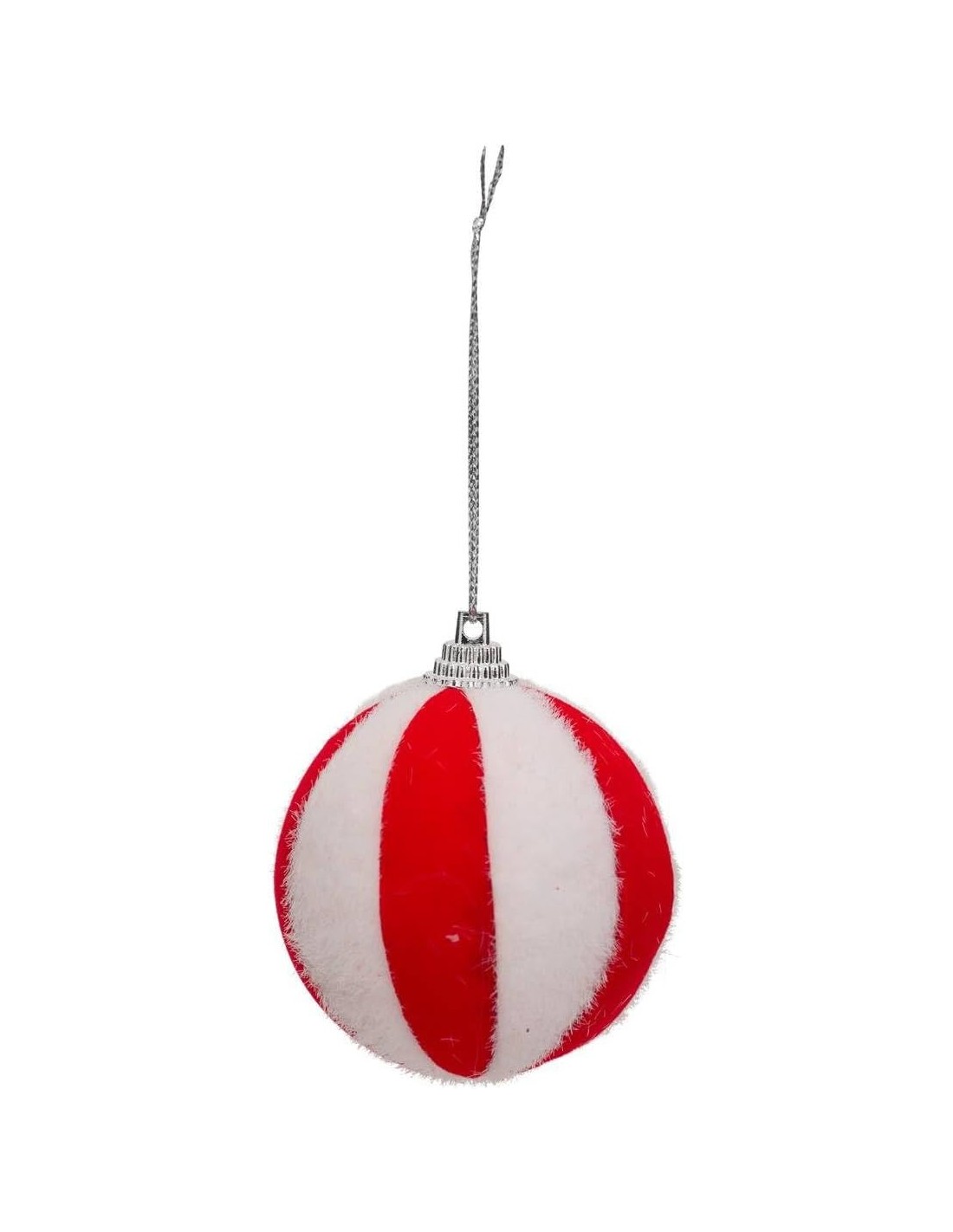 SFERE E PENDAGLI: vendita online Decorazione palline di Natale Ø10cm rosso e bianco a righe set 22 Atmosphera - La magia di N...