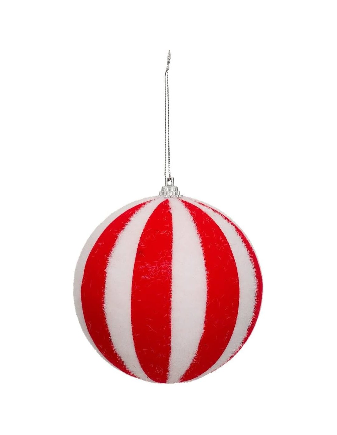 SFERE E PENDAGLI: vendita online Decorazione palline di Natale Ø10cm rosso e bianco a righe set 22 Atmosphera - La magia di N...